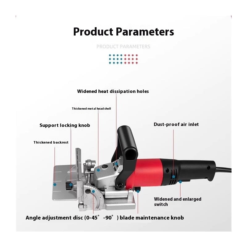 Woodworking Electric Hole Punch Multifunctional Grooving Machine Biscuit Machine