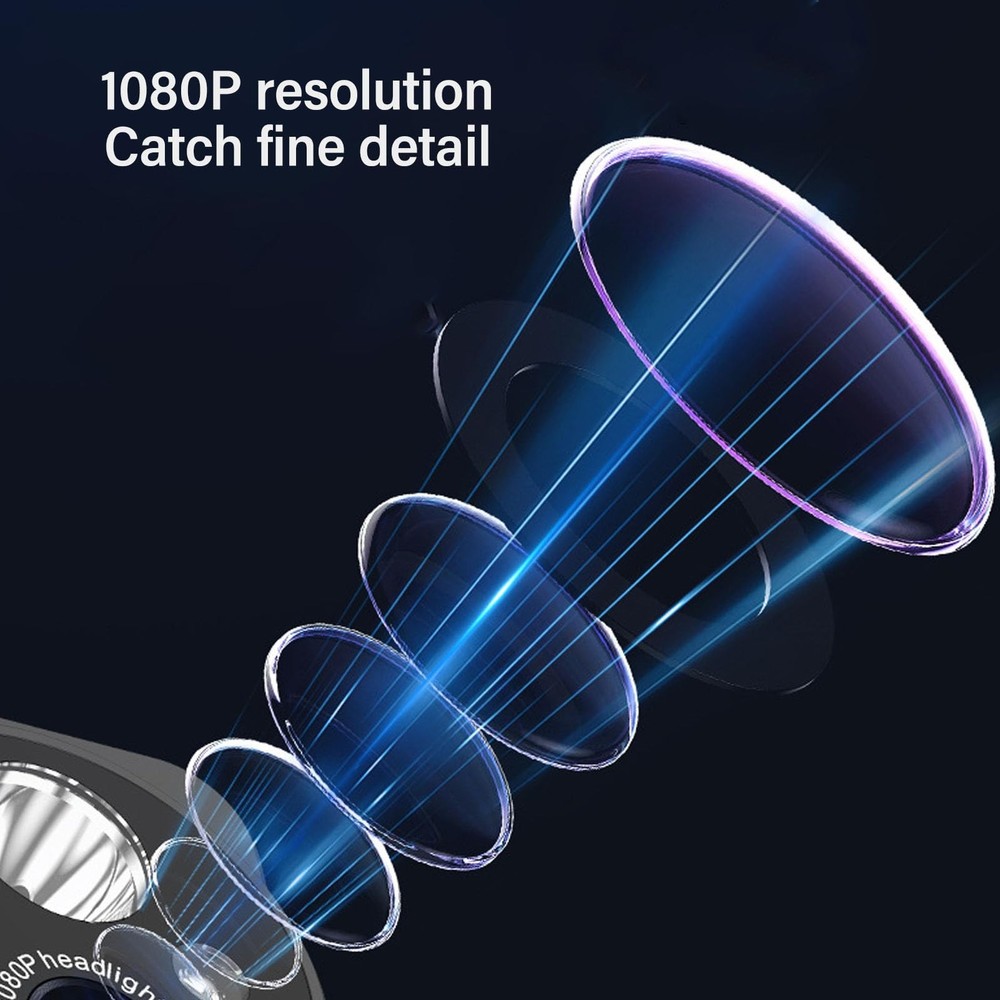Bewinner Head Mounted Camera,1080P 45° Adjustment Camera No Card, #111