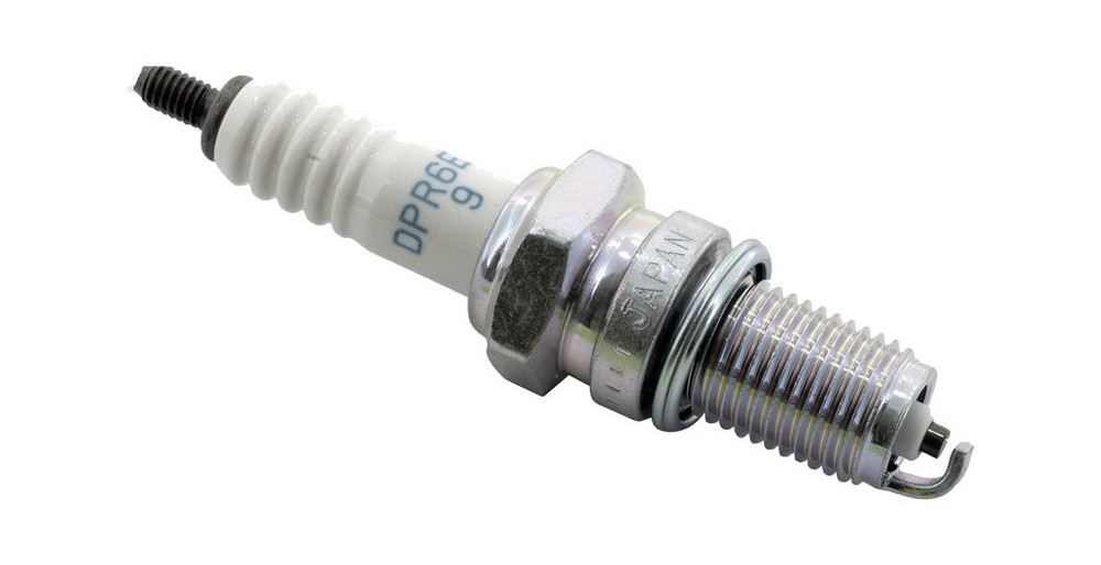 NGK DPR6EB-9 Solid Terminal Spark Plug - Improved Power and Reduced Pollution