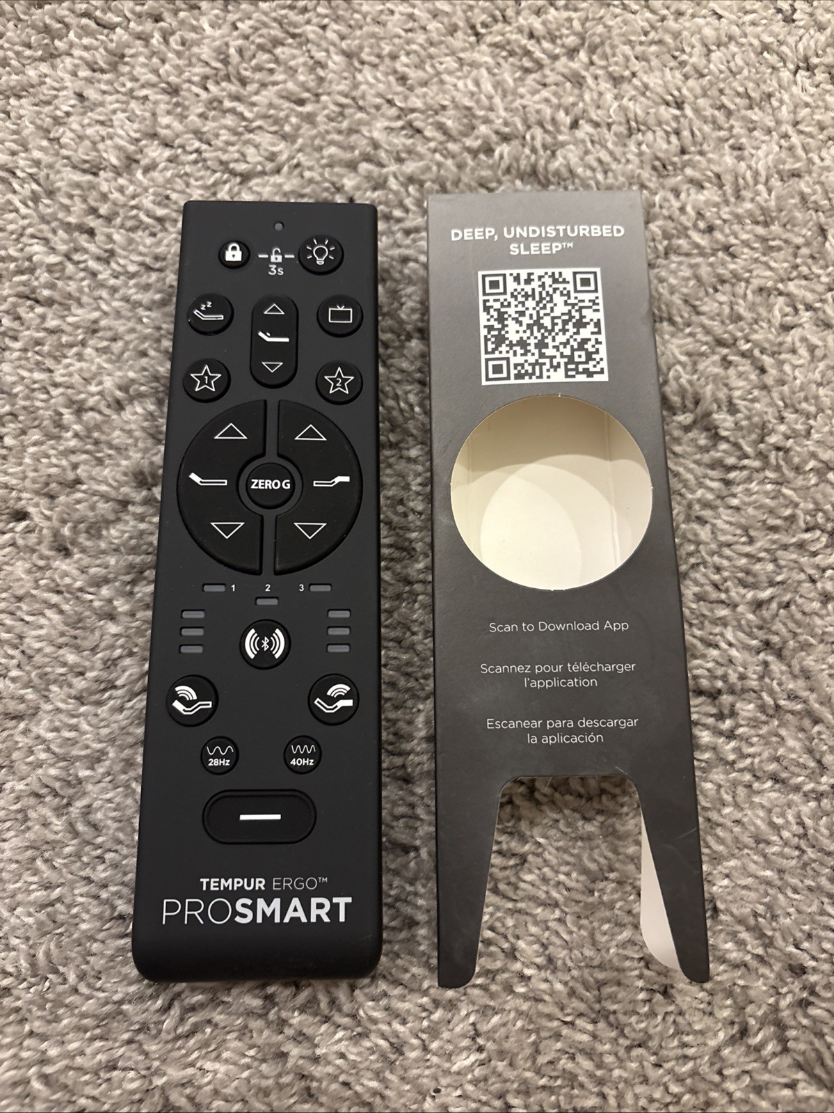 New OEM TempurPedic RF396E TEMPUR ERGO PROSMART Remote Control JLDK.111.19.01