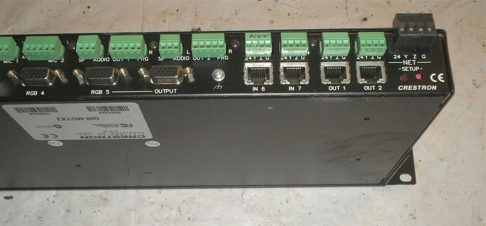 Crestron QuickMedia Media Matrix Switch QM-MD7X2 - Guaranteed Working