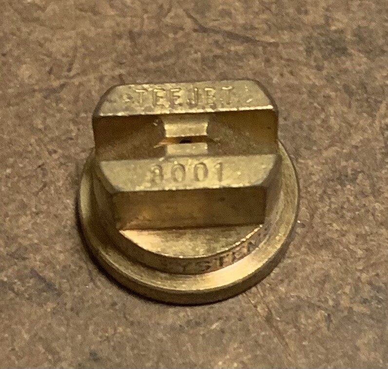 TeeJet 8001BR Brass Standard Flat Spray Tip