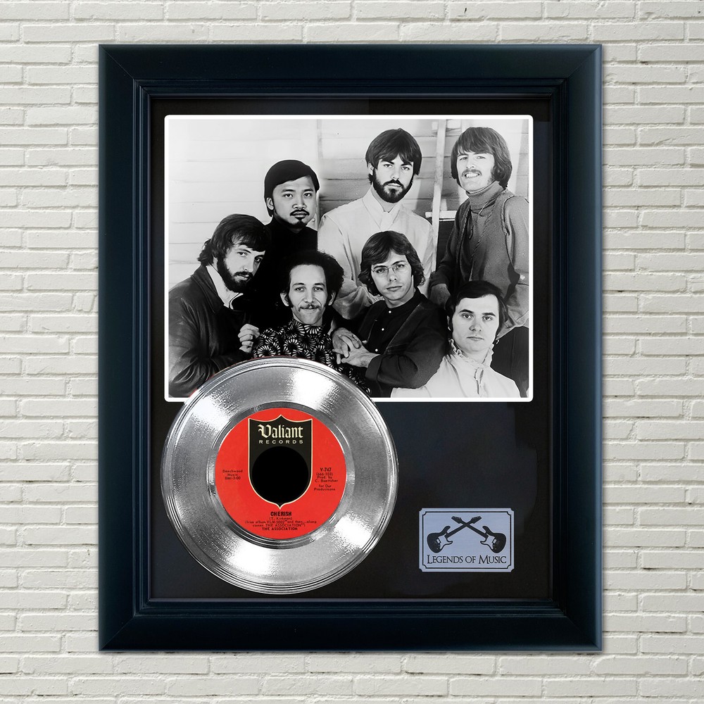 The Association "Cherish" Silver Framed Record Display