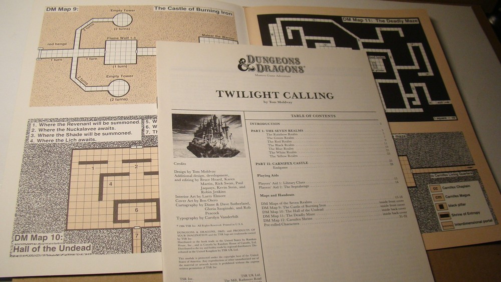 MODULE - M3 TWILIGHT CALLING *HIGH GR* DUNGEONS DRAGONS ORIGINAL 1ST PRINT RARE