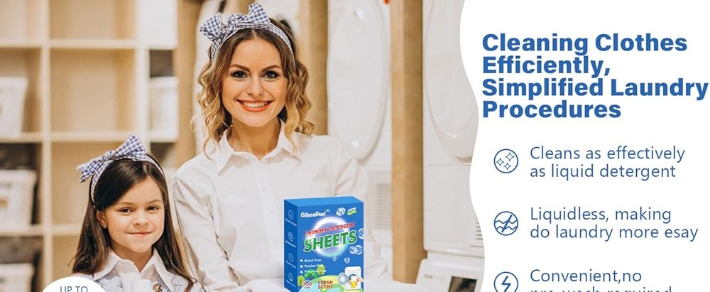 200-loads Eco Laundry Deternt Sheets - Fresh Scent - for