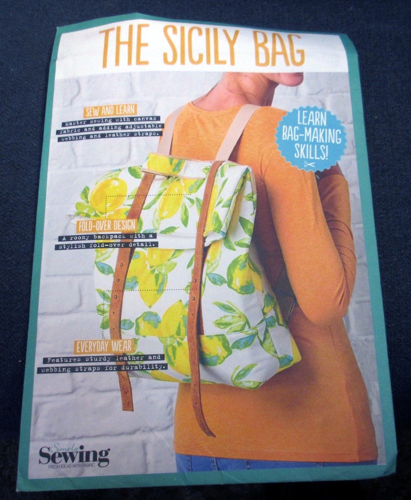 Simply Sewing Pattern "The Sicily Bag"- NEW