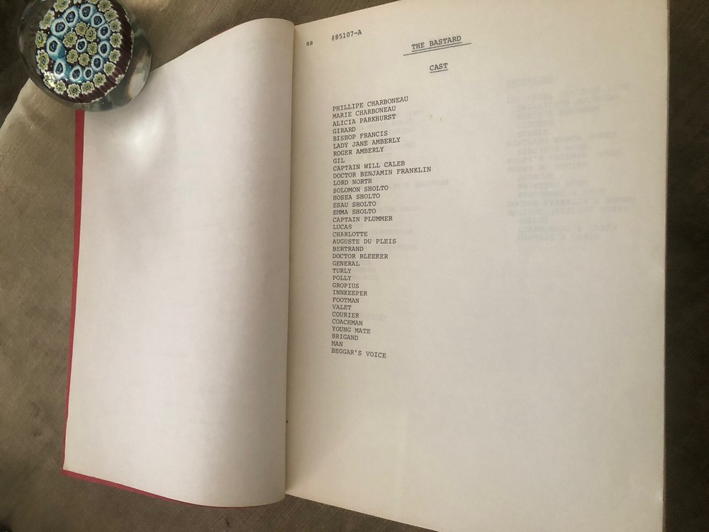 AMERICAN BICENTENNIAL SERIES SCRIPT [1977]
