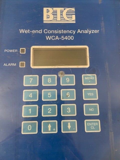 BTG WCA-5400 WET-END CONSISTENCY ANALYZER