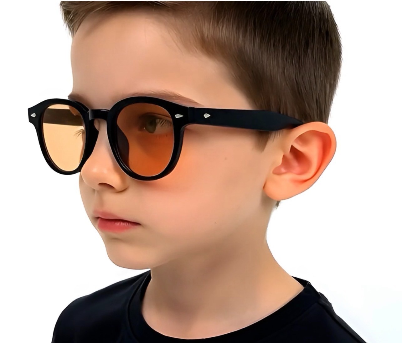 Kids Sunglasses Boys Girls Purple Classic Retro Eyewear Lead Free UV 100% Lentes