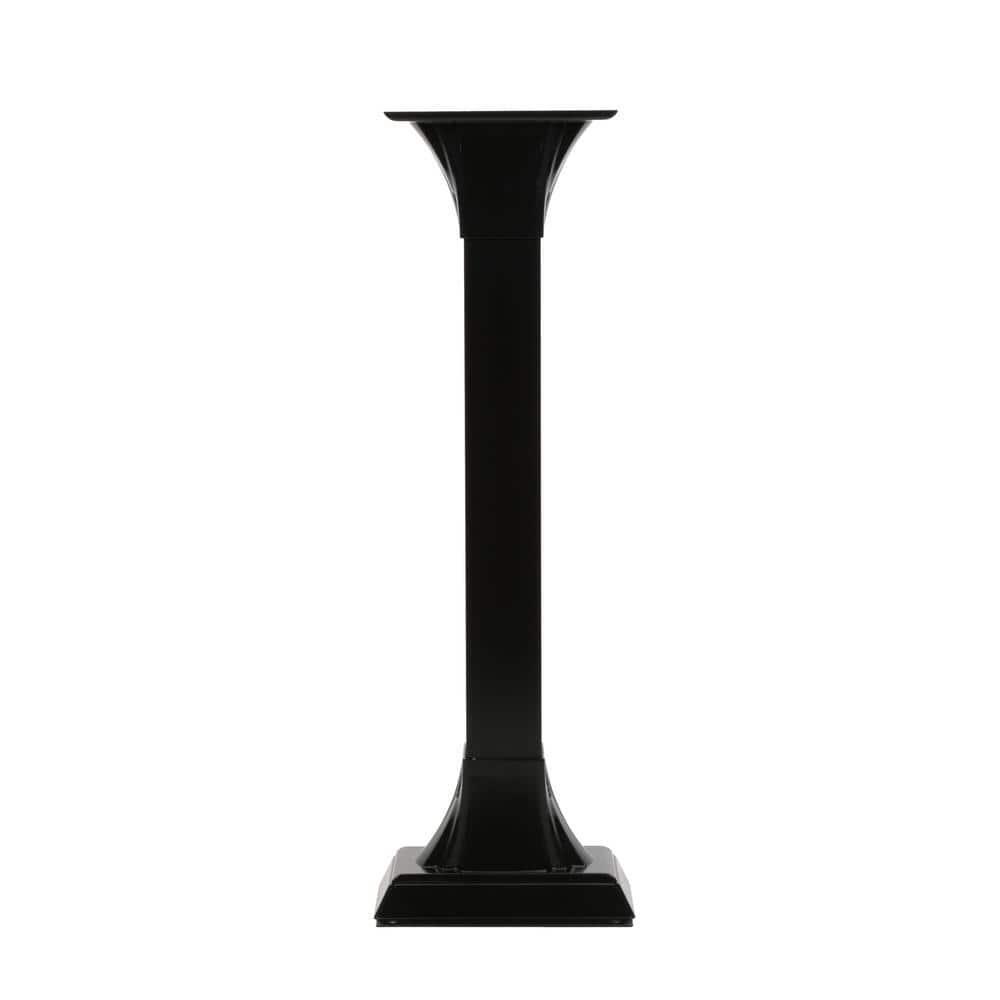 Callaway Adjustable Mailbox Post Black Gibraltar Mailboxes Steel Base Plate