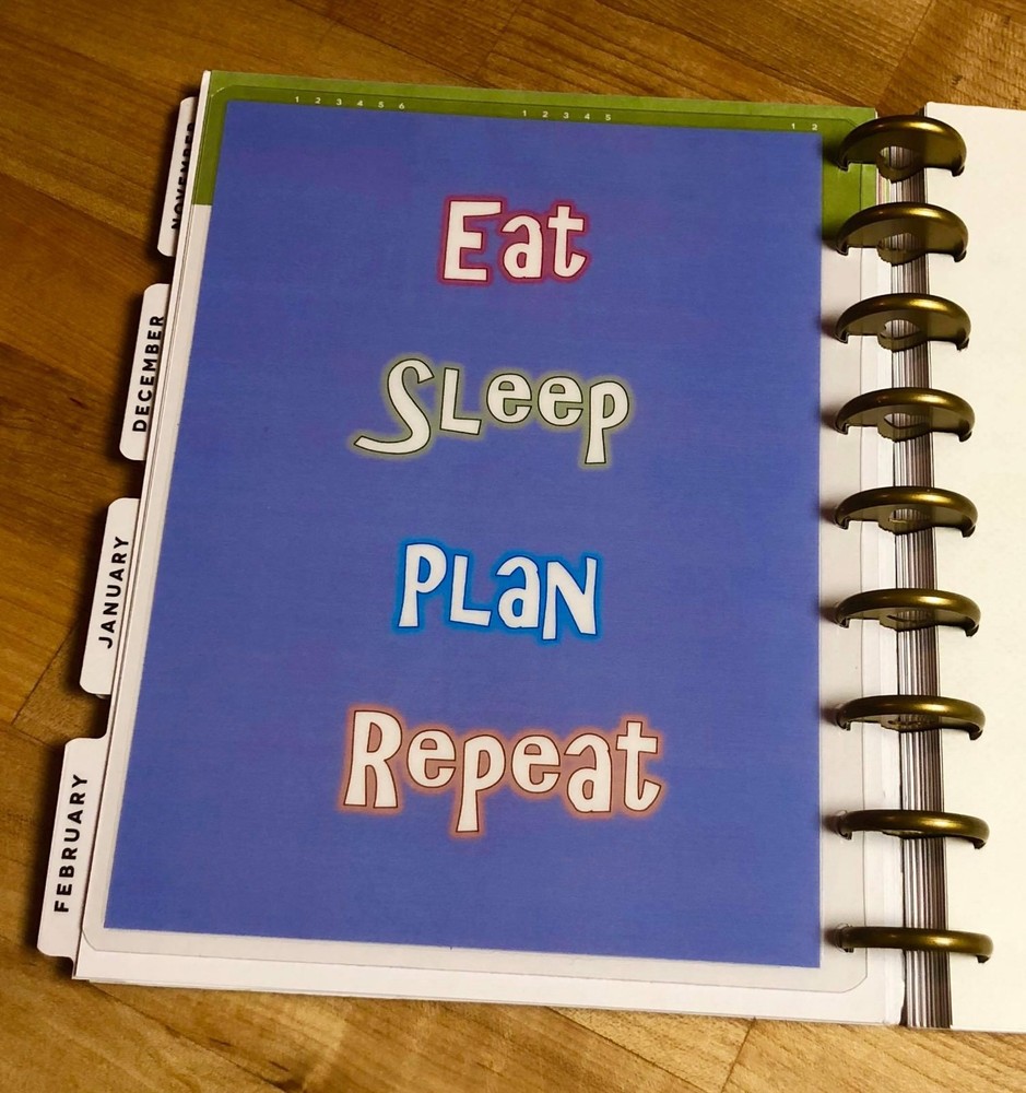 Planners Gonna Plan Two-Sided Dashboard for use with Happy Planner