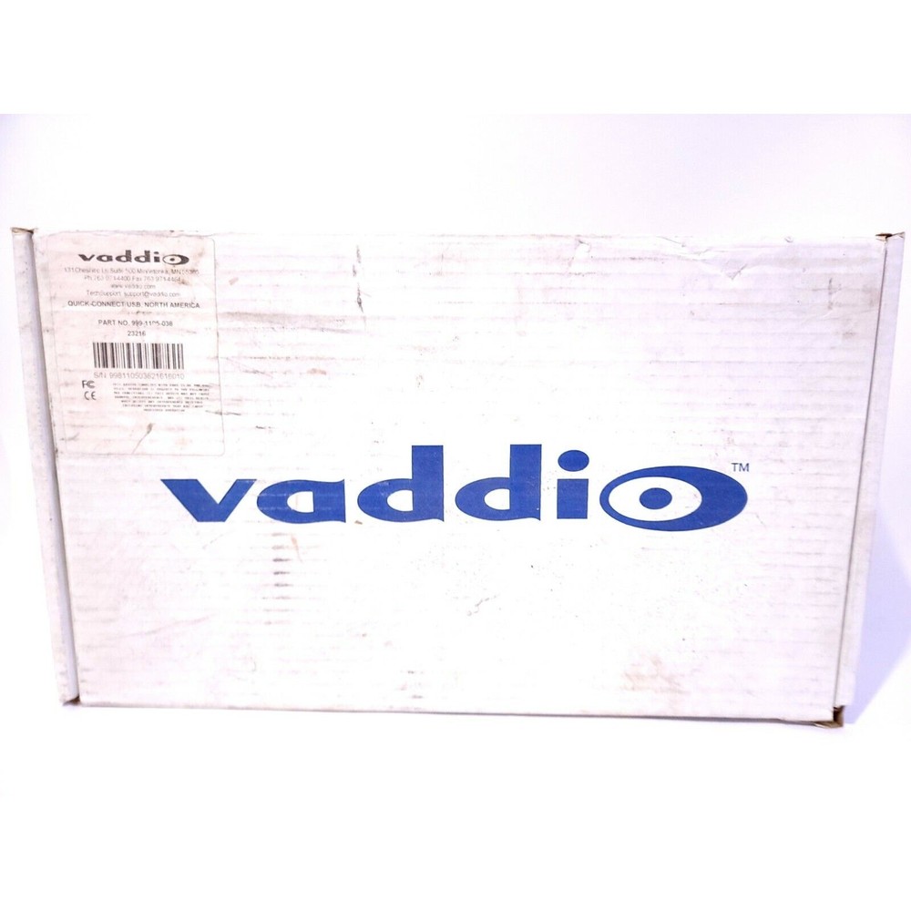 Vaddio 999-1105-038 Quick-Connect USB Interface Camera Control Video Streaming