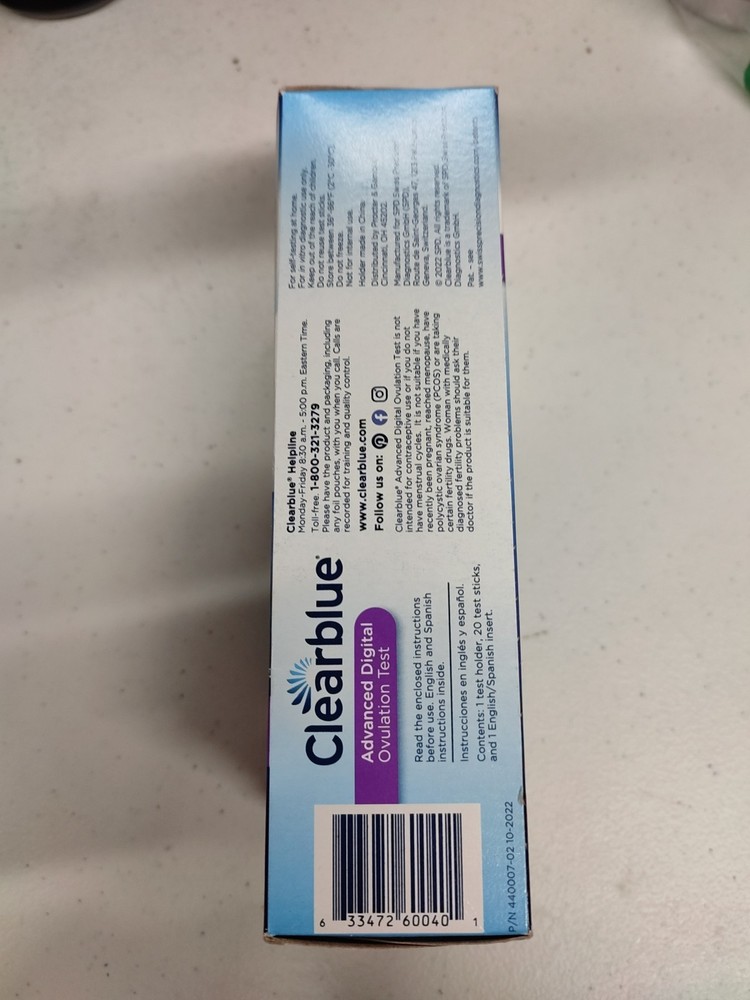 Clearblue Advanced Digital Ovulation Predictor Kit - 20 Count