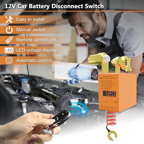 Remote Battery Disconnect Switch 12v, 240A, Upgrade Smart Digital Display