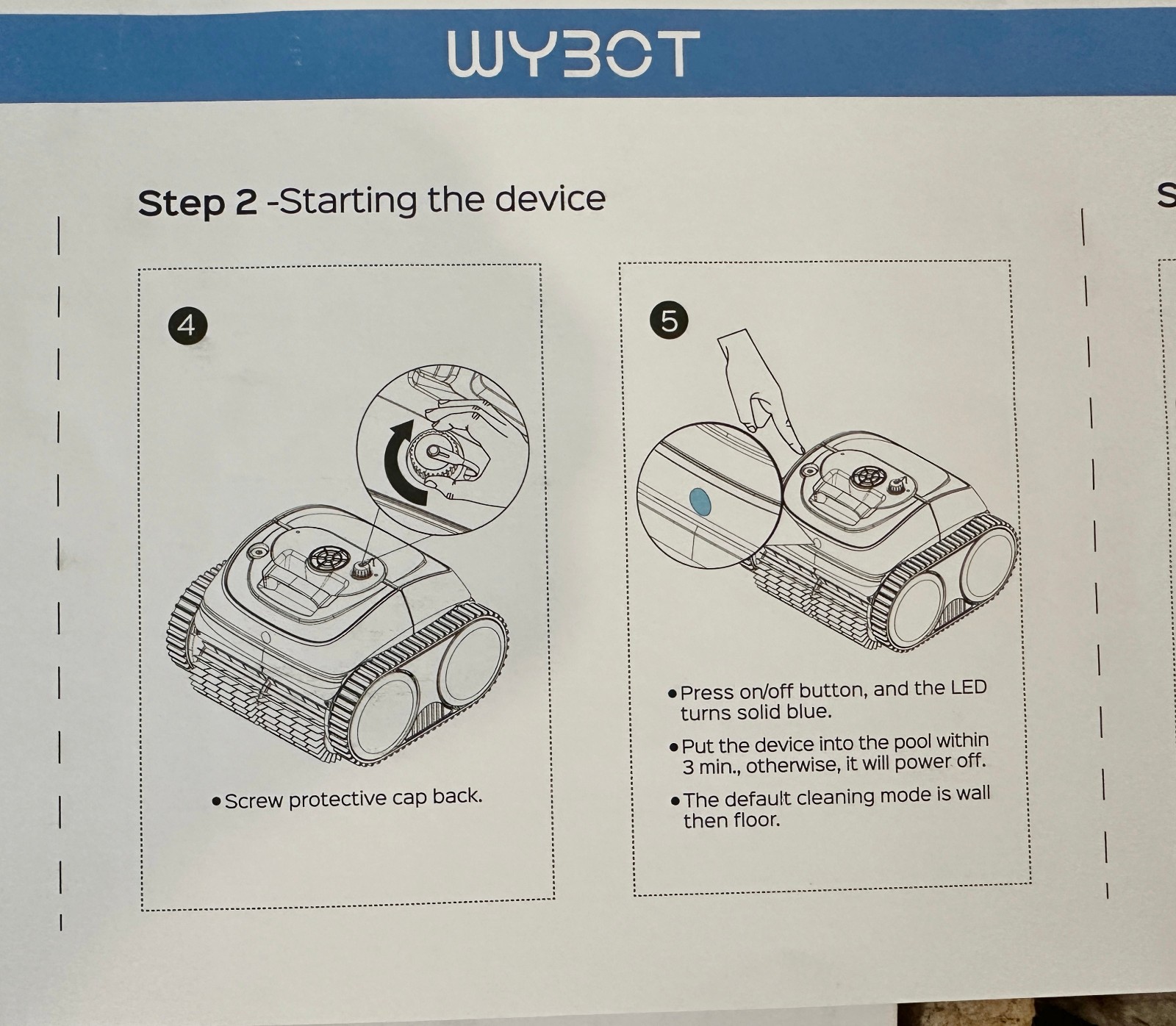 WYBOT C1 Robotic Pool Vacuum for Inground Pools *OPEN BOX - NEW* 150 min Runtime