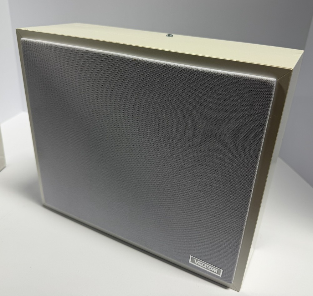 Valcom V-1061-W Talkback Wall Speaker - White - NEW
