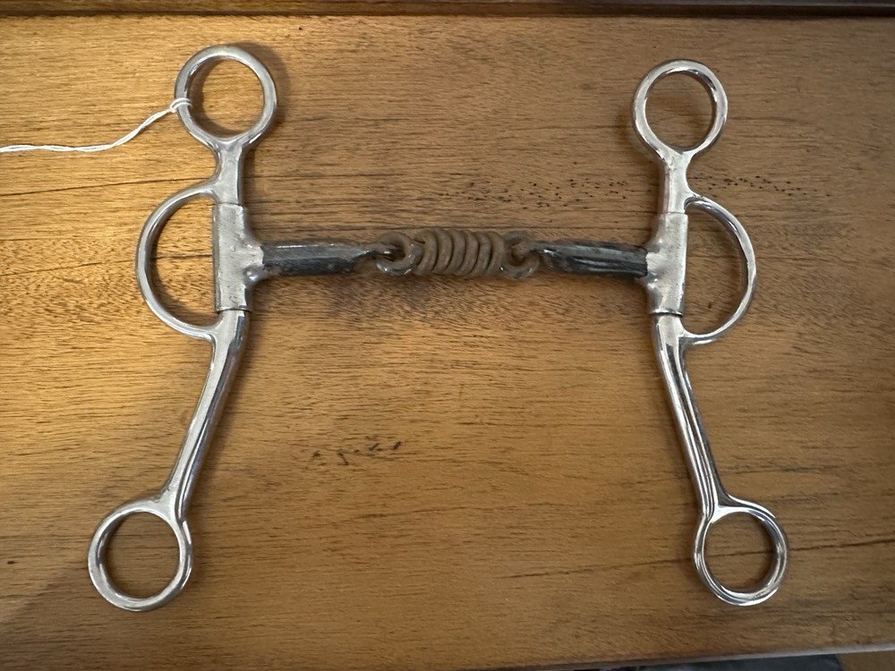 5” Partrade Metalab 3 Piece Shanked Snaffle Wester Bit
