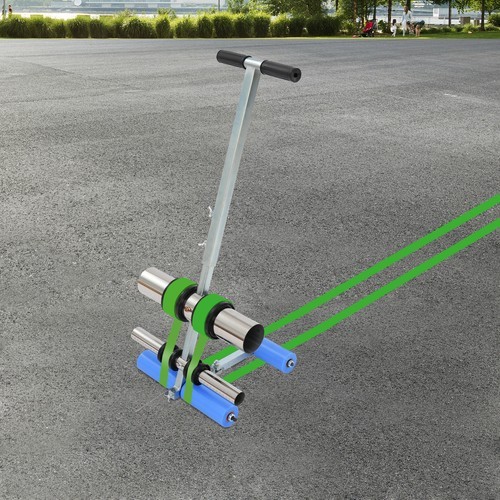 Hand-Push Tape Marking Machine Applicator Tape Sticking Machine Lane Marking