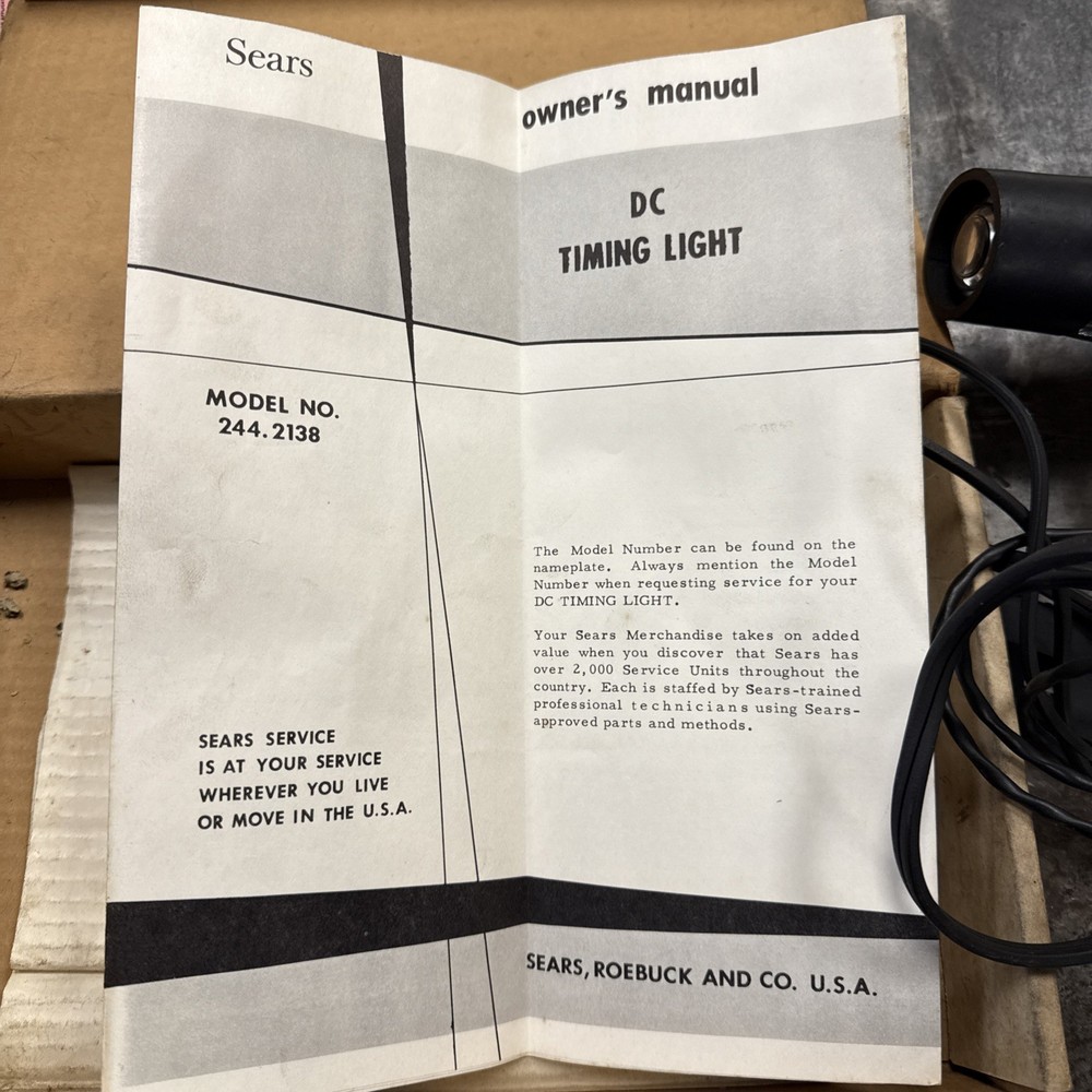Sears Penske 244.2138 DC Inductive Timing Light