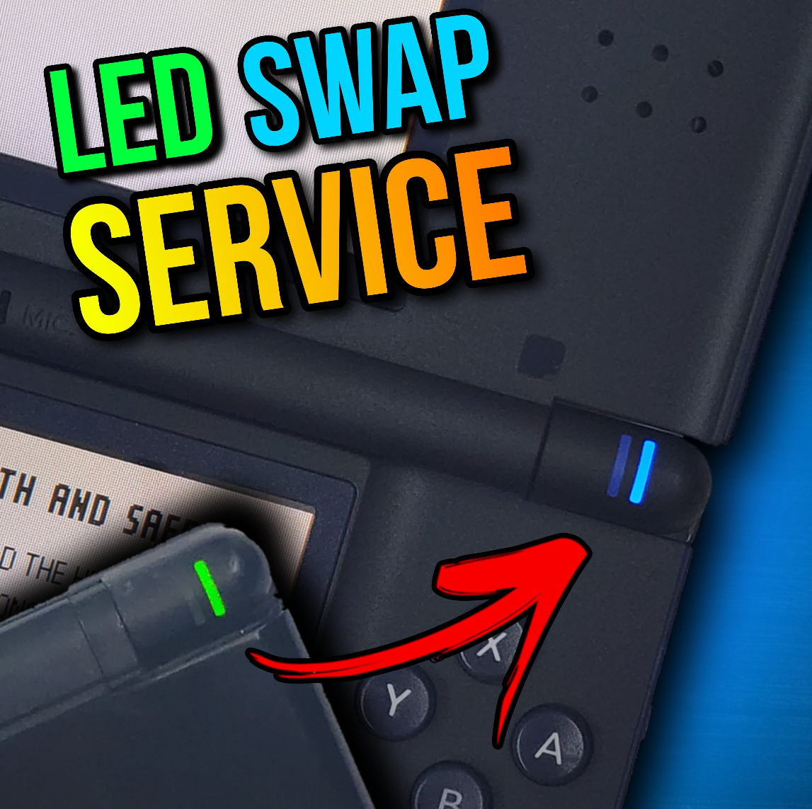 DS Lite POWER LED SWAP SERVICE - Get your Green DSL LED Swapped!