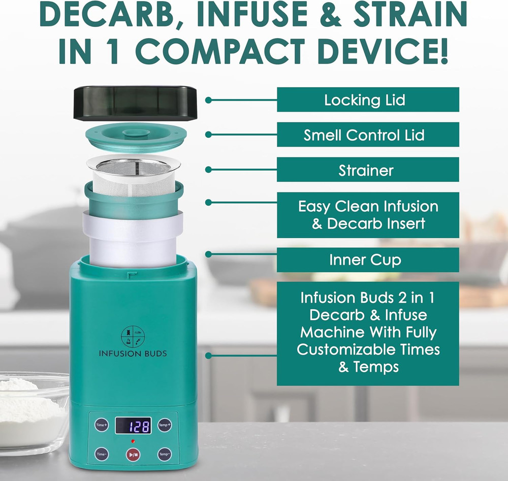 2-In-1 Decarboxylator & Infuser | Butter Maker Machine & Infuser -Compact Design