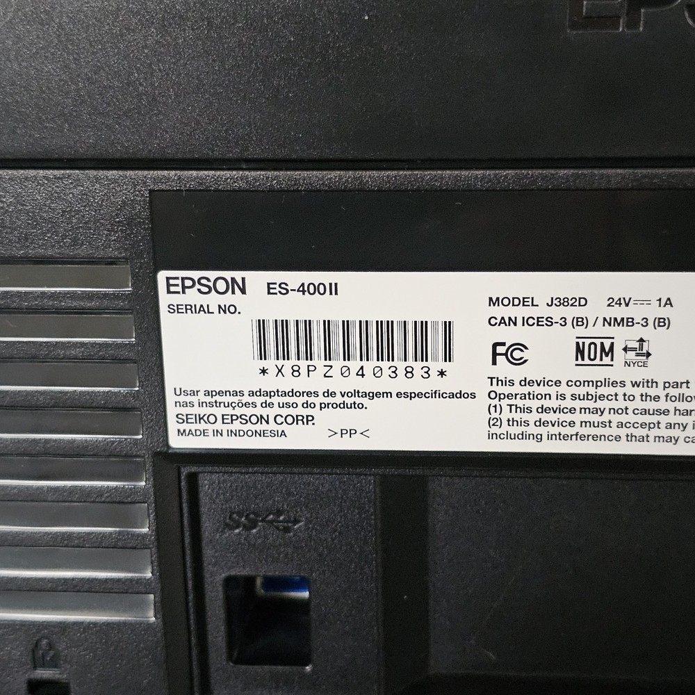 Epson WorkForce ES-400 II Duplex Desktop Document Scanner