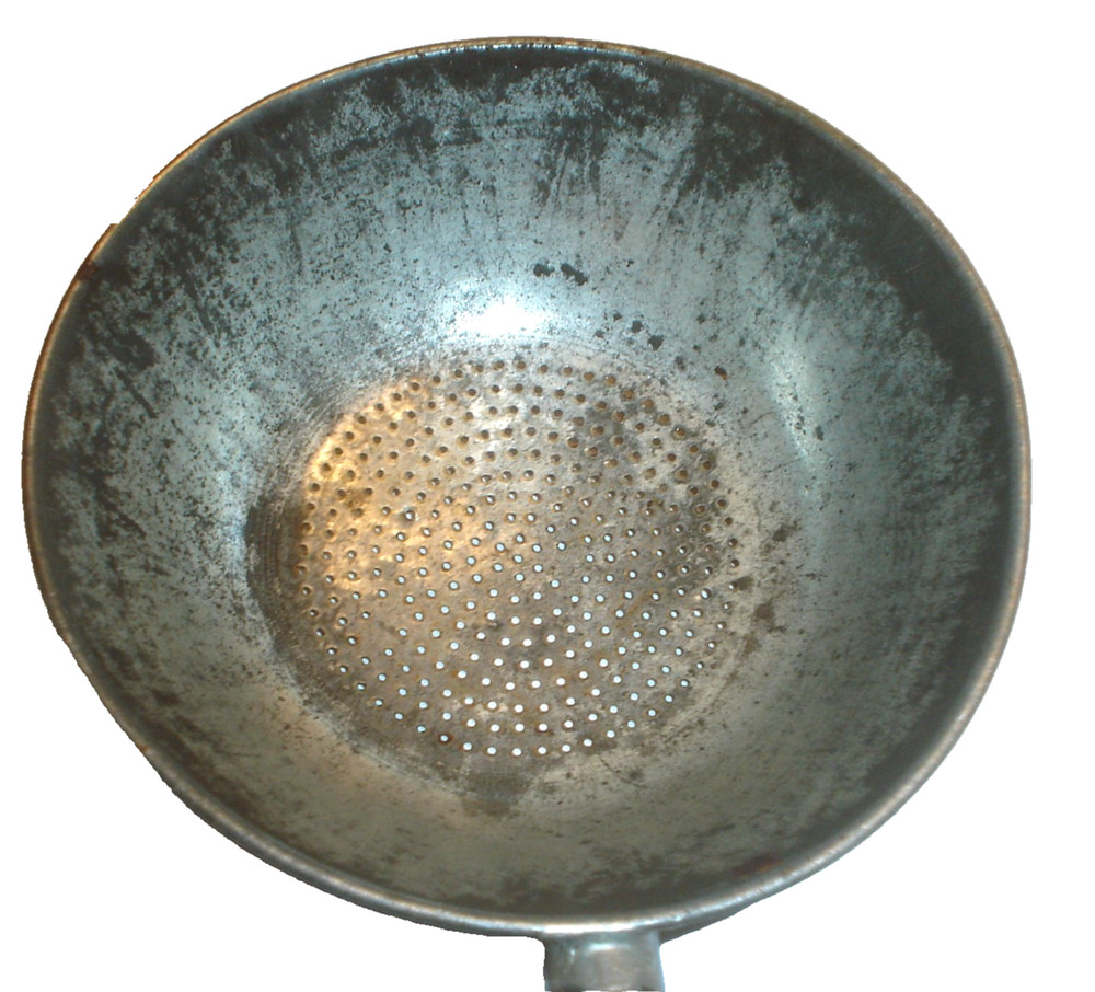 Antique Primitve Tin / Metal Strainer