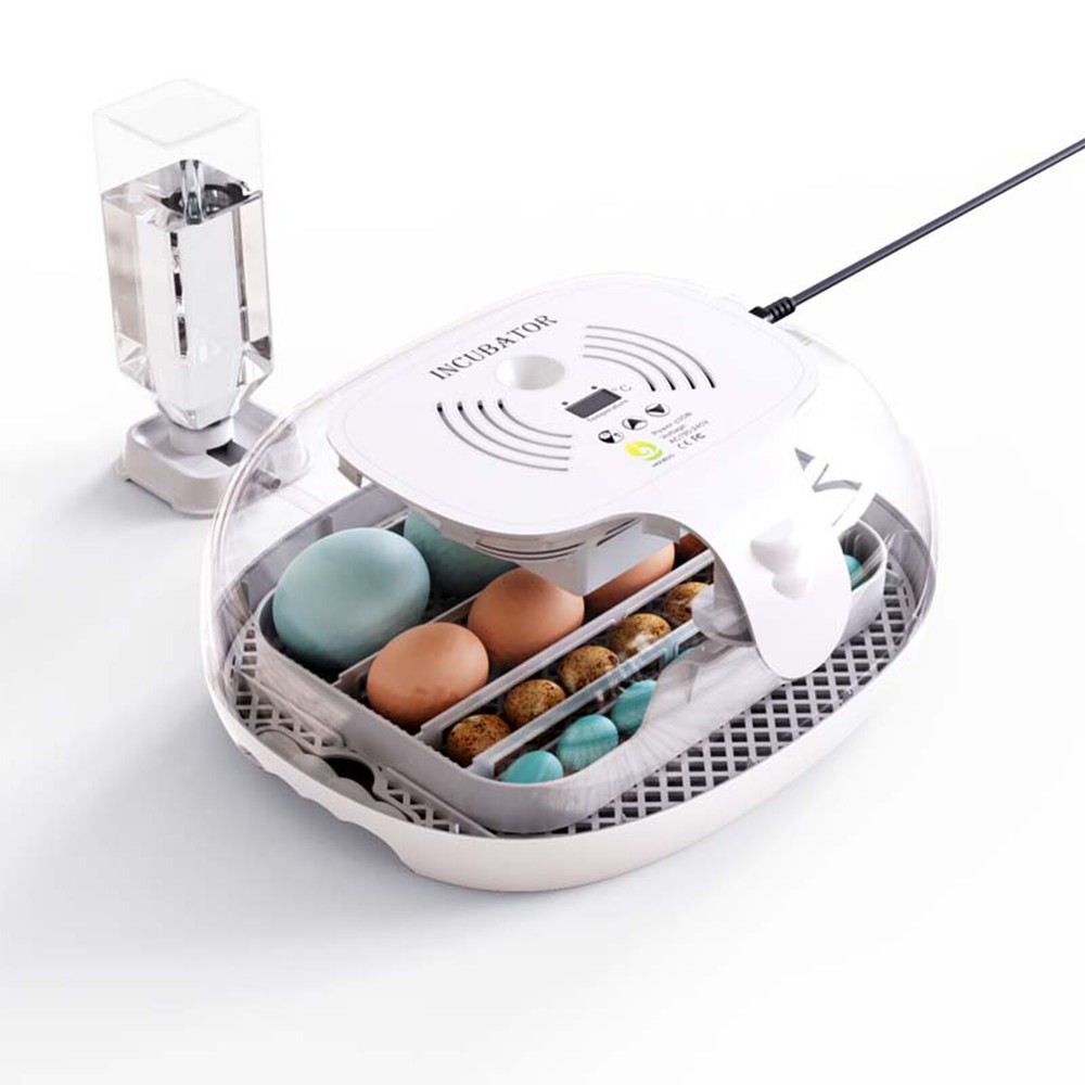 16 Eggs Incubator Automatic Hatch Chicken Duck Egg Turner with Auto Adding Water