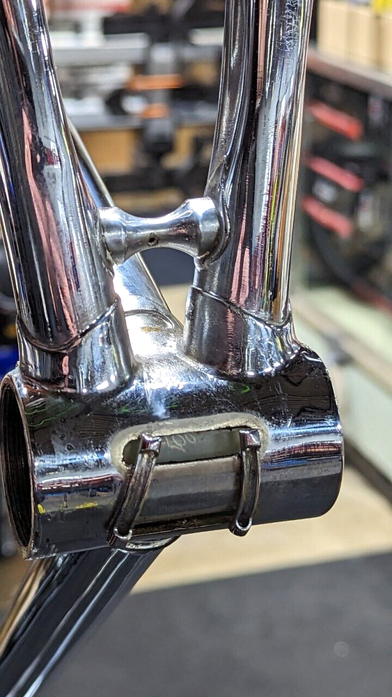 Vintage Falcon chrome Columbus bicycle frame set
