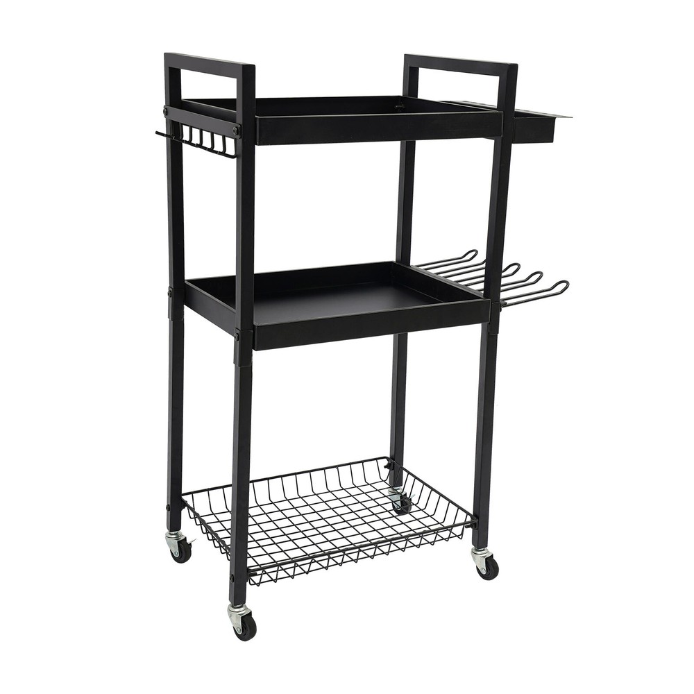 Power Tool Storage Cart Moveable, Tool Holder W/ Wheels For Tool Storage