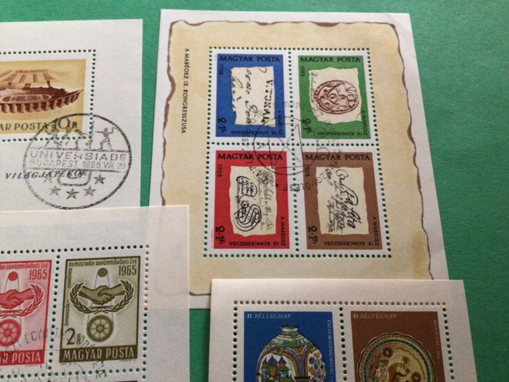 Hungary 6 stamp sheets A20249