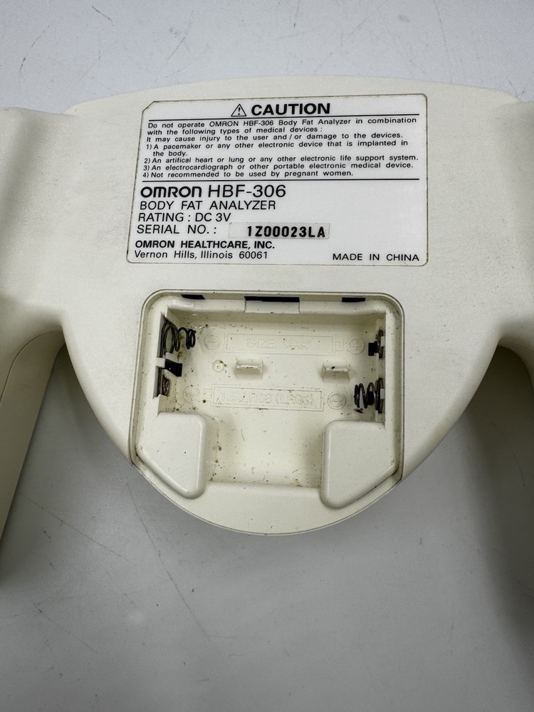 OMRON HBF-306 Body Fat Analyzer Handheld Machine