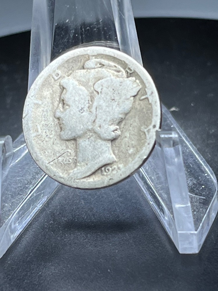1923  Mercury Dime circulated 90% Silver  Circulated