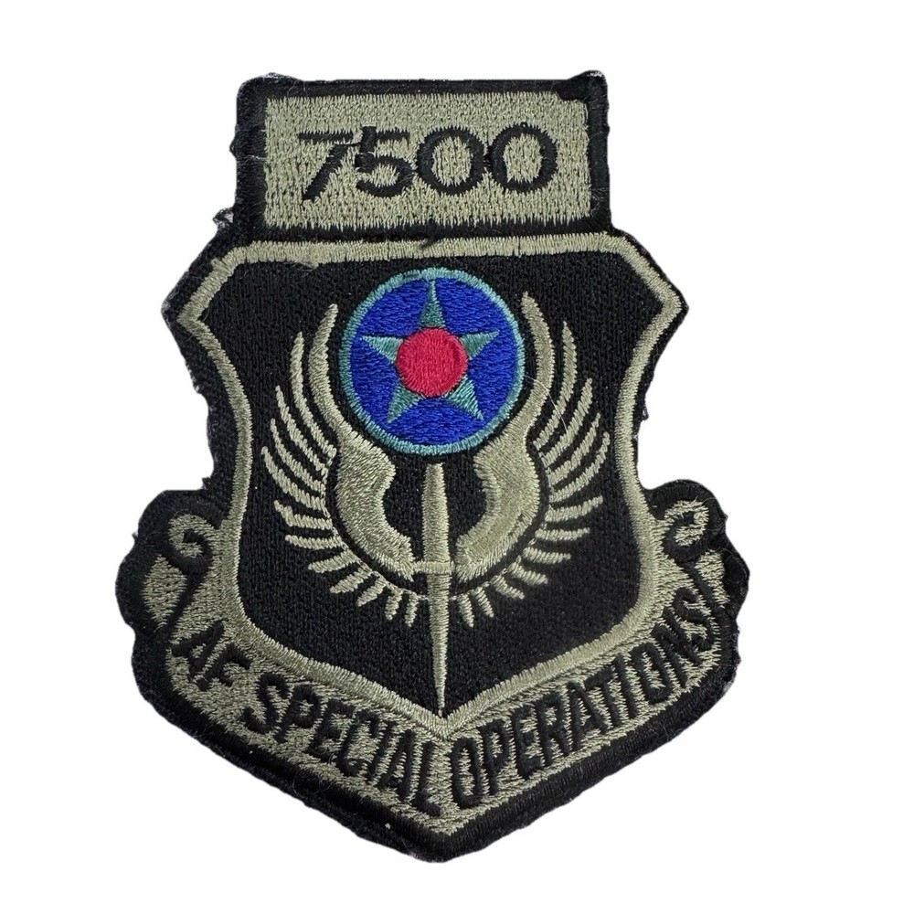 USAF Special Operations 7500 Hours Patch Diamond