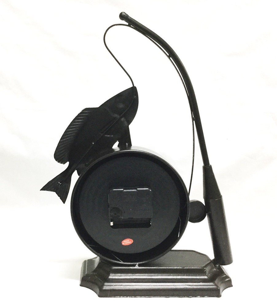 Metal Fishing Pole Clock