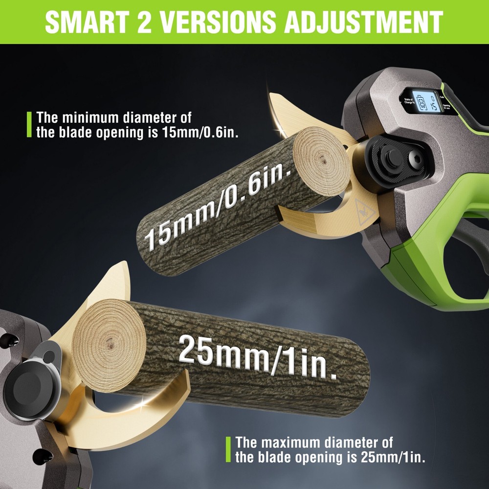 12V Electric Cordless Pruning Shears Pruning Shears Tree Pruner With 2 Batteries