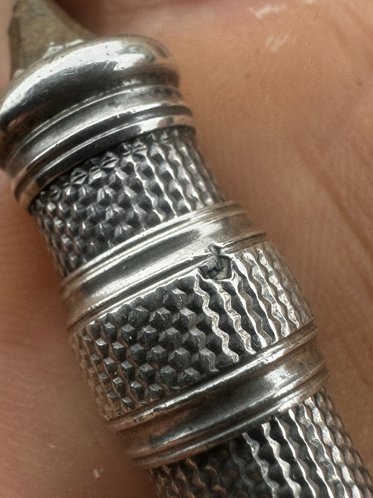 Antique ~ Solid Silver S.M & Co Silver Pencil Holder available Worldwide
