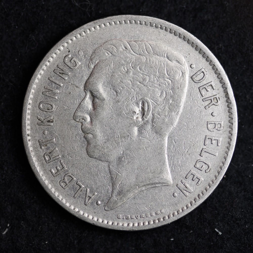 1931 Belgium 5 Franc CLAD COIN B048