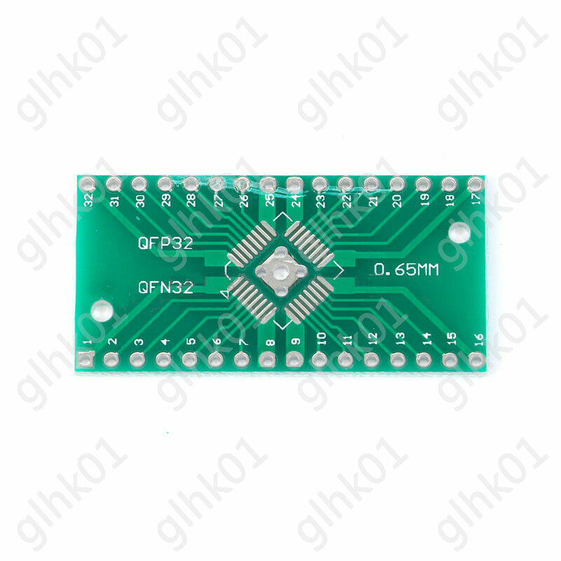 QFN32 44 48 to DIP Adapter PCB Board Converter QFN QFP PQFP LQFP HTQFP SMD