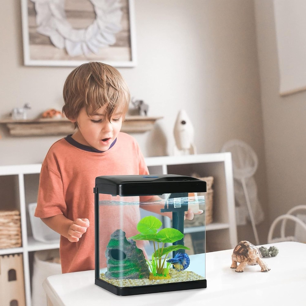 Self Cleaning 2 Gallon Betta Fish Tank Kit