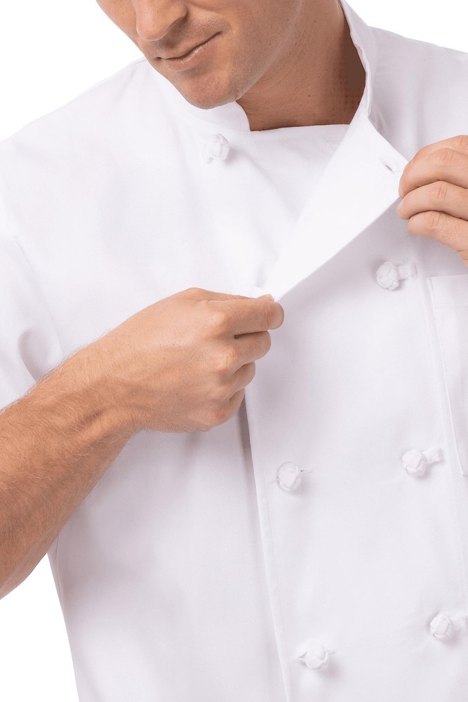 Chef Works Men's Tivoli Coat, White, Medium Medium, White