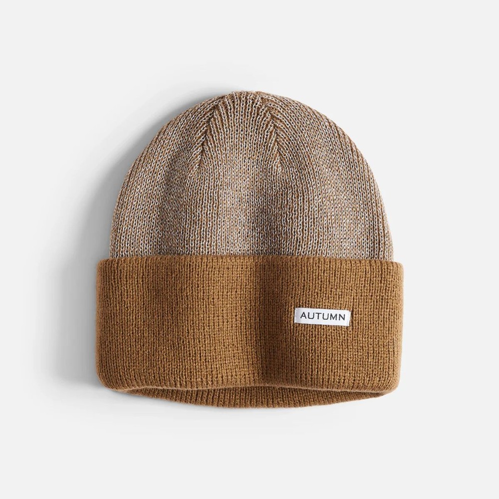 Autumn Reflect Beanie Hat, Light Brown