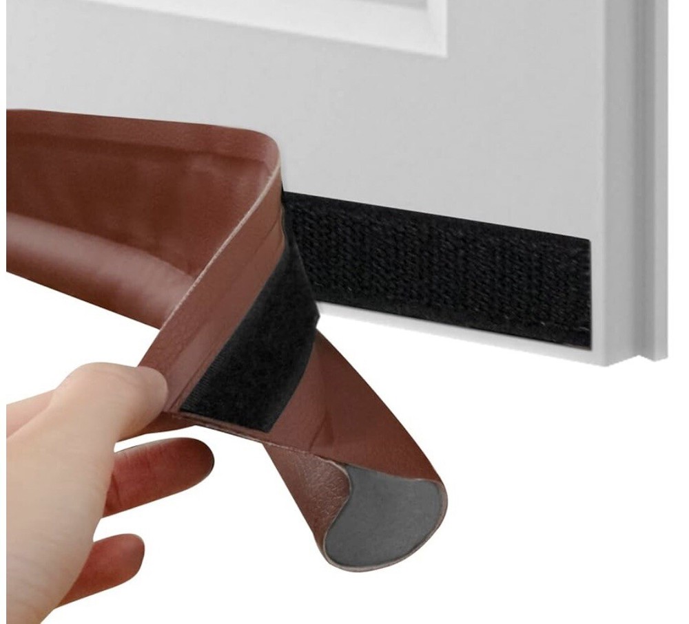 Under Door Draft Stopper Door Draft Blacker Brown Leather 38”