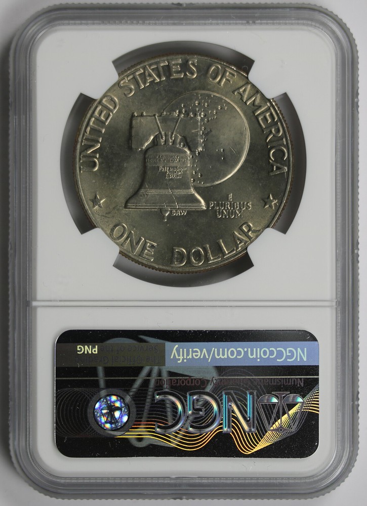 1776 - 1976-D Type 2 Eisenhower Ike Bicentennial $1 MS 65 NGC