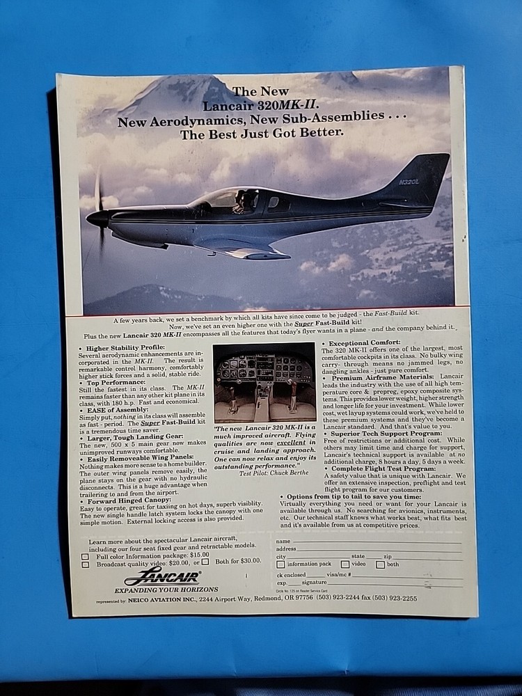 Kitplanes Magazine March 1994