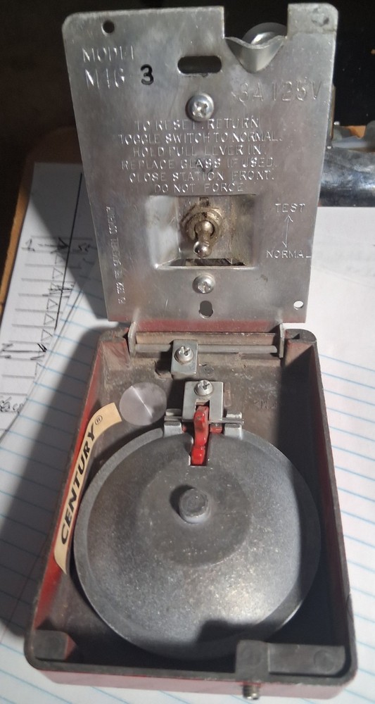 Vintage Gamewell Local Fire Alarm Pull Station