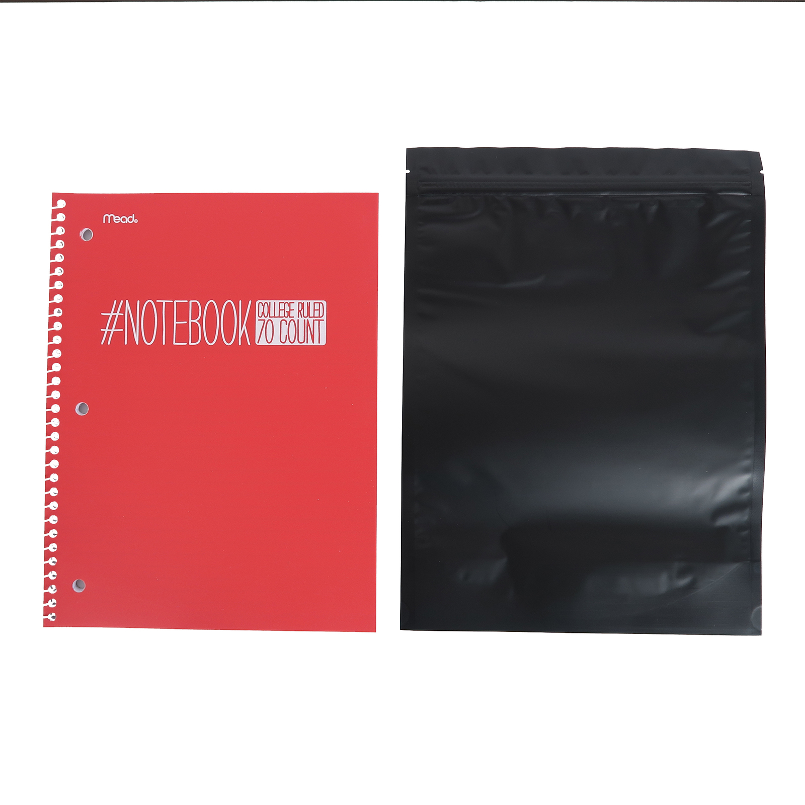 Double-Sided Black Stand Up Mylar QuickQlick™ Resealable Bags Multiple QTY Sizes