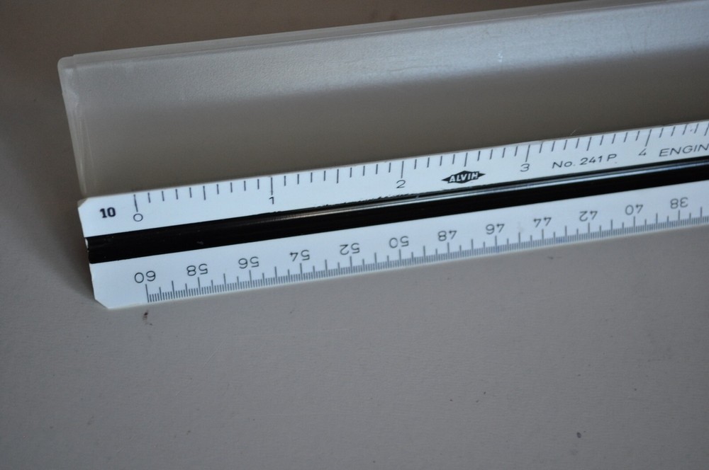 Alvin 3 sided Engineer Scale No 241P FREE SAME DAY SHIPPING