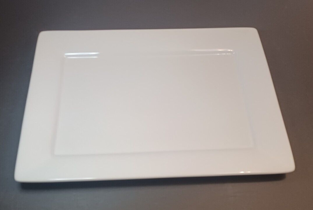 Better Homes and Gardens White Rectangular Platter 14.25" x 10"