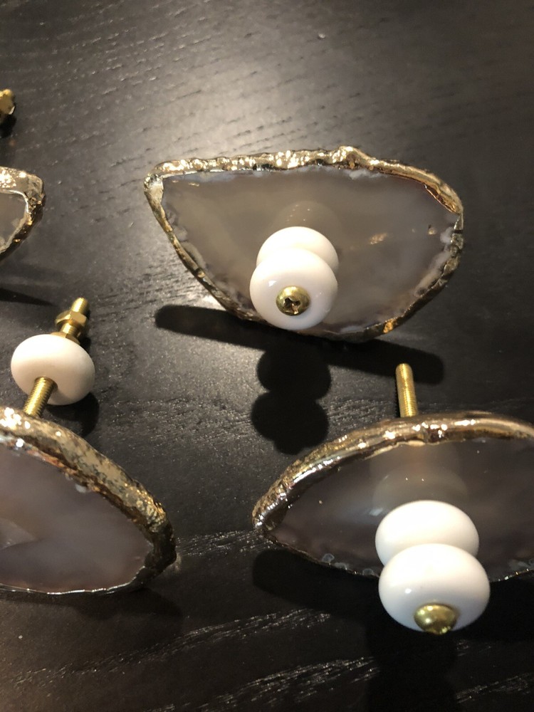 5 geode cabinet or drawer knobs